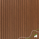 10 Metros Painel Ripado Laminado Autocolante Cor Cinamomo Linha Madeto Meu Rodapé