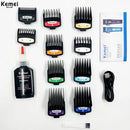 Kemei-KM- 2796 Corte de cabelo profissional, Alta velocidade, 9000 RPM novo Display LCD 10W USB-C