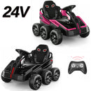 Kart Elétrico Infantil 24V até 50Kg Bateria Recarregável Controle Remoto 4 Motores Luz e Som MP3