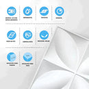 Kit 100 Placas 3D em PVC - Revestimento Para Parede 25x25cm - Decoração Moderna - Envio Imediato