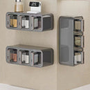 Organizador de Temperos em Acrílico com 6 Divisórias | Impermeável e Antiderrapante