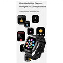 Novo relógio inteligente masculino HW XM militar GPS, lanterna, bússola, esportes ao ar livre à prova d'água H Preto+Aço Preto