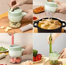 Fatiador Alimentos Elétrico S/ Fio Multifuncional Triturador Cor Verde