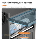 Escorredor De Pratos De Bancada De Cozinha , Prateleira Com Tampa , Organizador L44cm/56cm