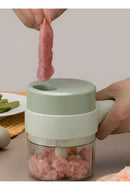 Fatiador Alimentos Elétrico S/ Fio Multifuncional Triturador Cor Verde