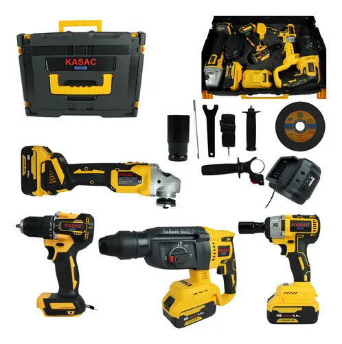 Kit Multi Ferramentas 4 Em 1 Com 4 Bateria 48v kasac