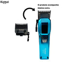 Kemei-KM- 2796 Corte de cabelo profissional, Alta velocidade, 9000 RPM novo Display LCD 10W USB-C