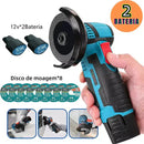 Esmerilhadeira Lixadeira Sem Fio Portátil Serra Mármore A Bateria 12V 1800 Miliampere