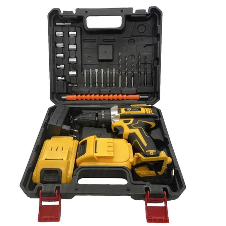 Kit Furadeira E Parafusadeira Sem Fio Maleta 36v 2 Bateria