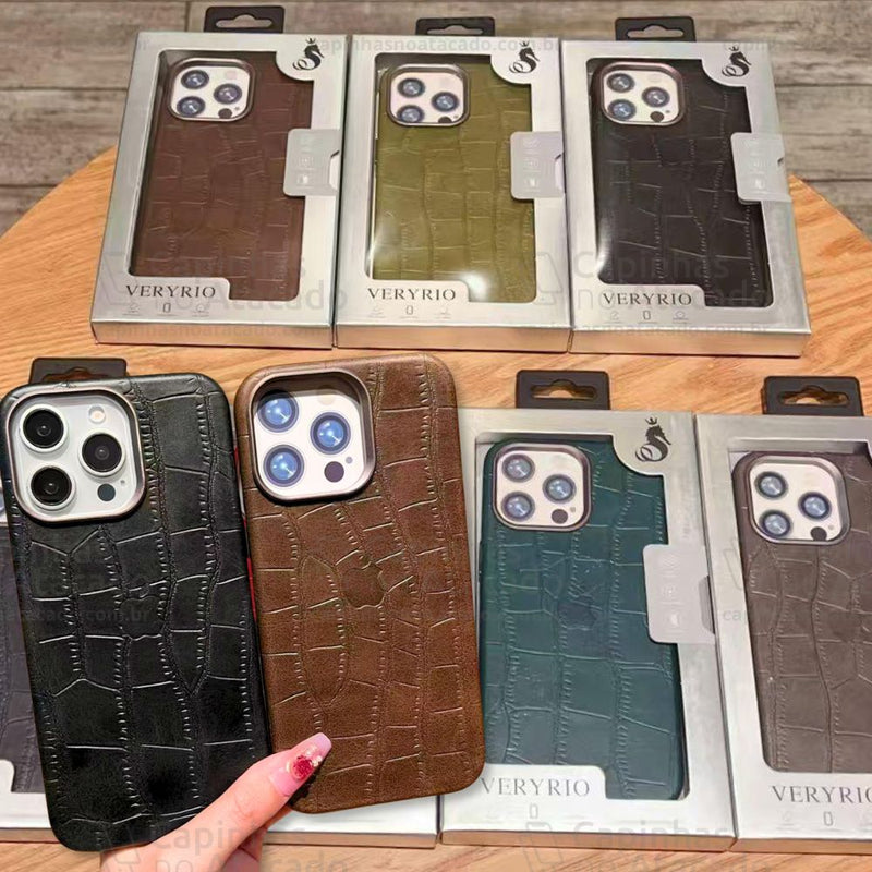 Capinha Leather Croco Style