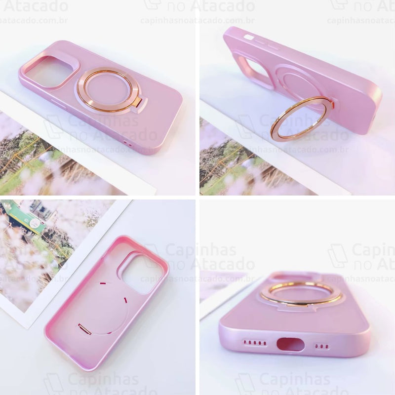 Capinha Metal Ring Premium Magsafe