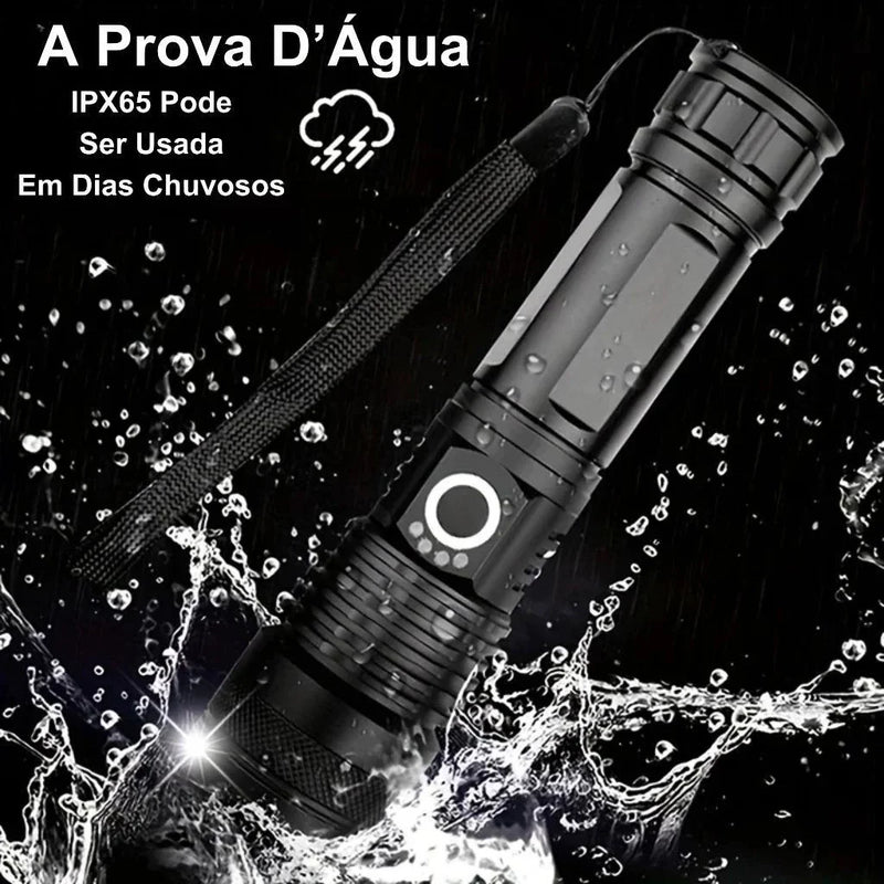 Lanterna Super Potente T9 P90/P50 Tática Forte Potente Sitio Fazenda Acampamento Camping Segurança