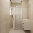 Box Para Banheiro De Pvc - 100/130/160x185cm Sanfonado