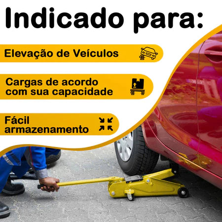 Macaco Jacaré Portátil 2 Tonelada Vonder Com Maleta