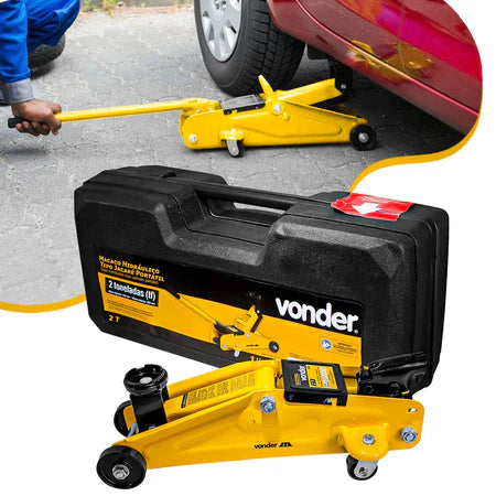 Macaco Jacaré Portátil 2 Tonelada Vonder Com Maleta