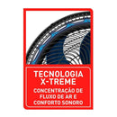 Ventilador de Mesa 40cm 7 Pás Arno Xtreme VE70 Preto com Azul 127V
