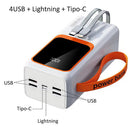 Carregador portátil Power Bank 30000mah PD 66W Carregamento rápido alex