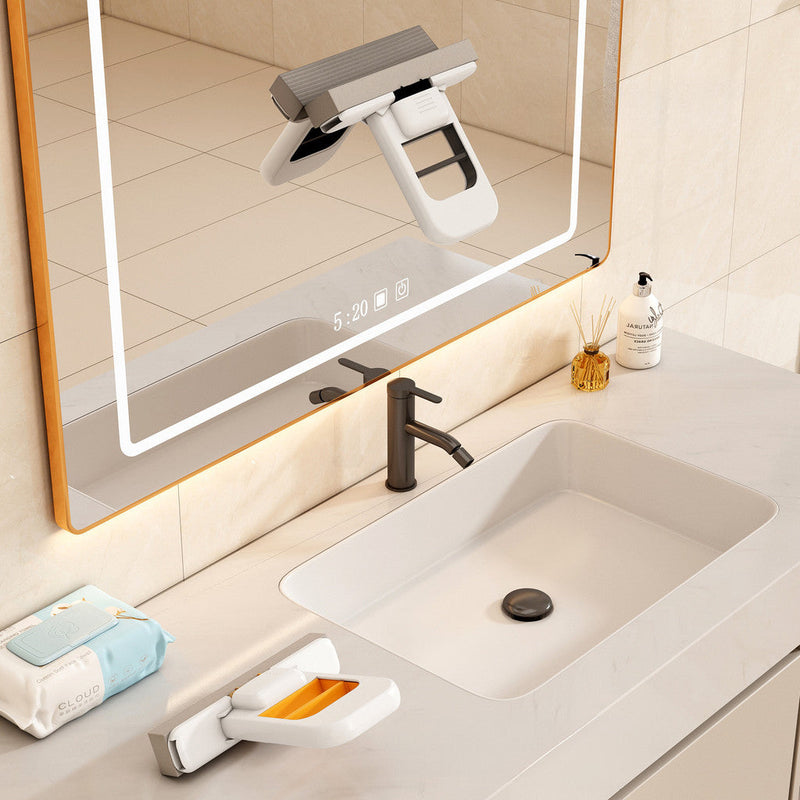 Mini Esfregão Portátil Dobrável , Poderoso De Limpeza Doméstica Com Esponja Para Banheiro E Cozinha