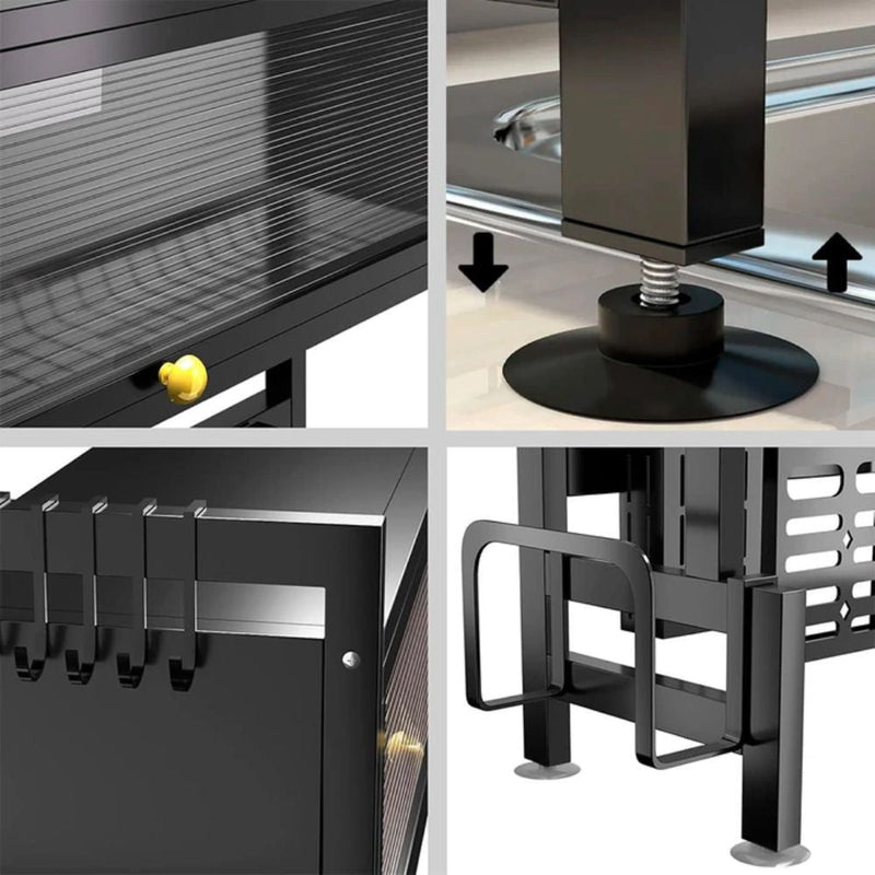 Organizador Escorredor Decoteam 2 Prateleiras Porta Acrílica 65x28x80