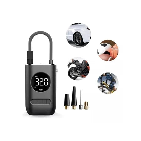 Mini Compressor De Ar Potente Portátil 130 Psi Carros E Van Cor Preto Frequência 120 110V/220V