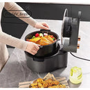 Air Fryer Elétrica Sem Óleo: Panela Removível, Grande Capacidade, Giratoria 110V
